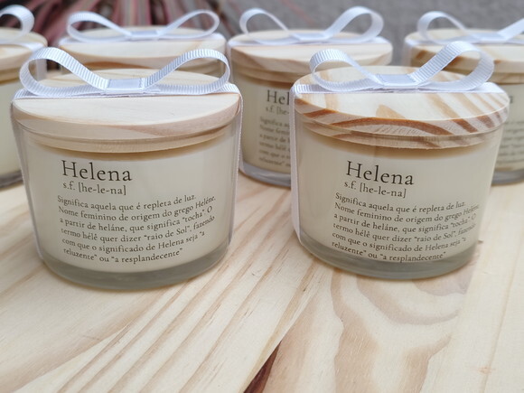 Lembrança Vela Aromática 100g com Significado do Nome