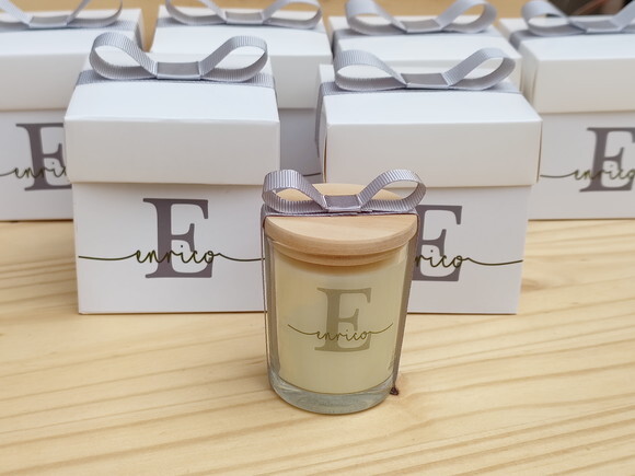 Lembrancinha de Maternidade Vela Aromática 60g com Embalagem