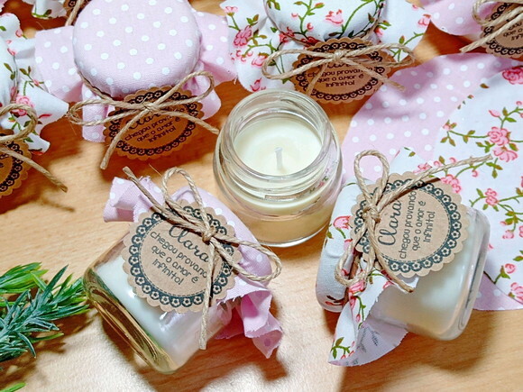 Lembrancinha Personalizada Vela Aromática 40g