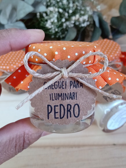Lembrancinha Vela Aromática 40g Personalizada