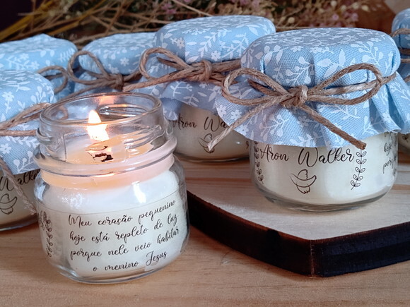 Lembrancinha Vela Aromática 40g Personalizada