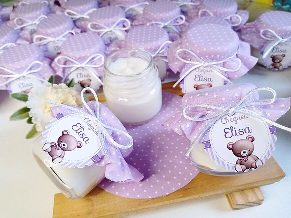 Mini Vela Aromática 40g Lembrança Personalizada