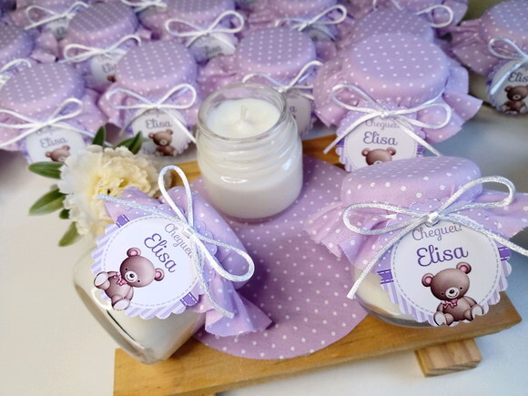 Mini Vela Aromática 40g Lembrança Personalizada