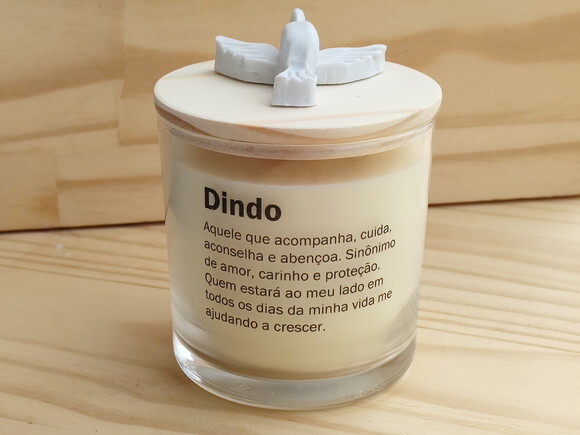 Pronta Entrega Lembrança Dindo Vela Aromática 220g