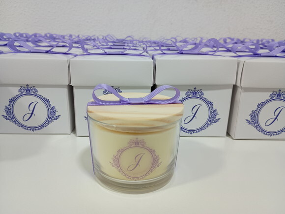 Vela Aromática 100g Personalizada com Caixa Personalizada