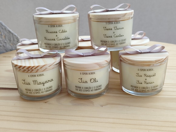 Vela Aromática 100g Personalizada Individualmente