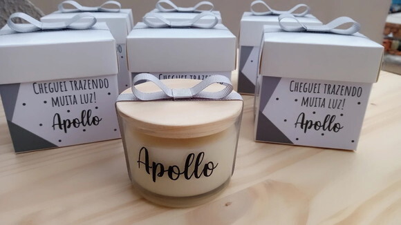 Vela Aromática 100g Personalizada com Caixa Personalizada