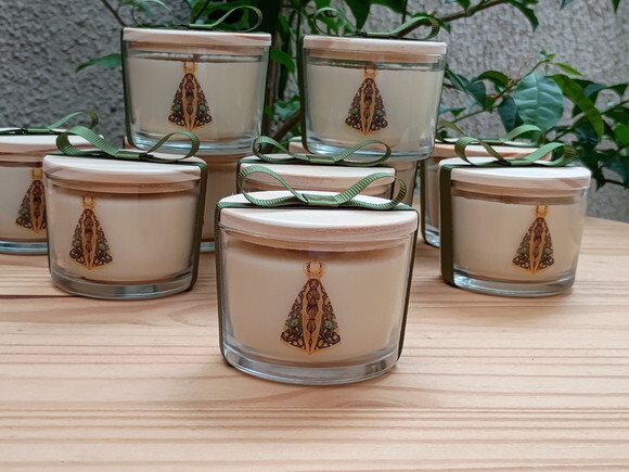 Vela Aromática 100g Personalizada N. S. Aparecida