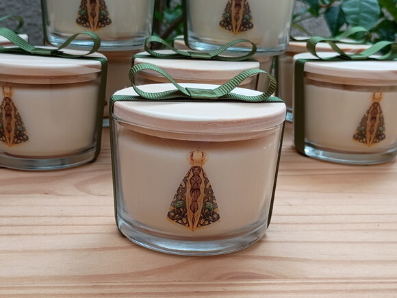 Vela Aromática 100g Personalizada N. S. Aparecida