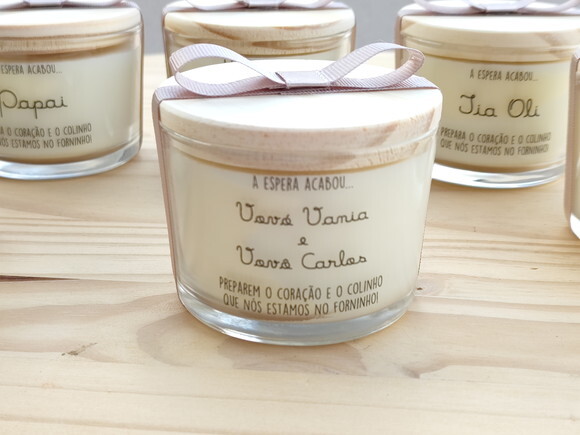 Vela Aromática 100g Personalizada Individualmente