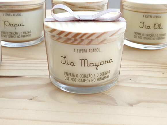 Vela Aromática 100g Personalizada Individualmente