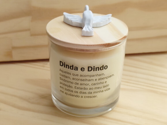 Vela Aromática 220g Lembrança Padrinhos