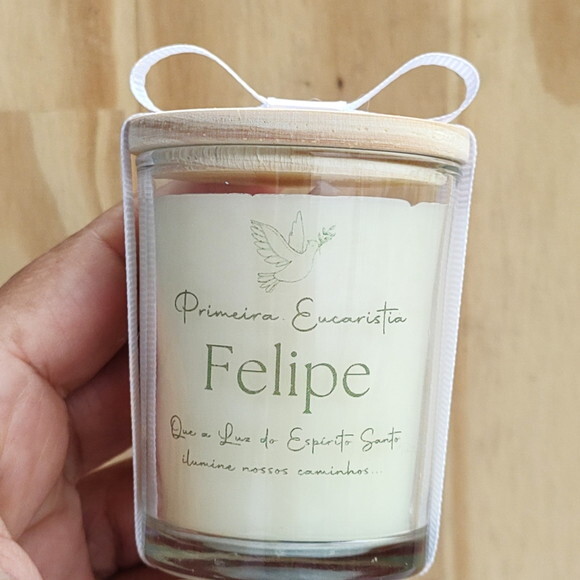 Vela Aromática 60g com Tampa de Madeira