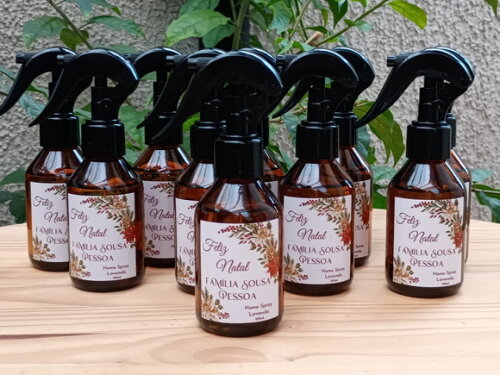 Home Spray 100ml Personalizado Lembrança de Natal