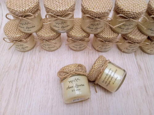 Lembrança Aniversário Vela Aromática Rústica 40g