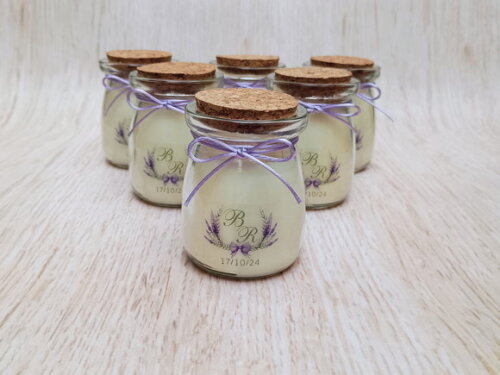 Lembrança Casamento Vela Aromática Personalizada