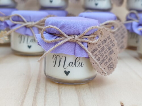 Lembrança Chá de Bebê Vela Aromática 40g Personalizada