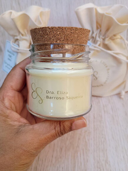 Lembrança Formatura Vela Aromática 100g com Embalagem e Tag