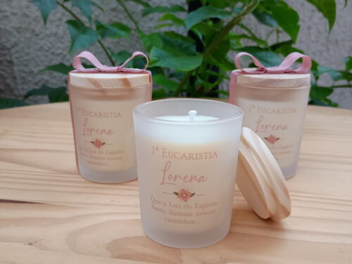 Lembrança Personalizada Vela Aromática 60g Fosco