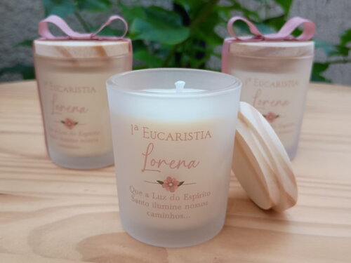 Lembrança Personalizada Vela Aromática 60g Fosco