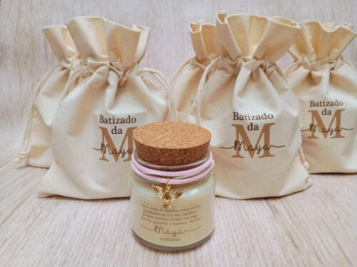 Lembrança Sacramento Vela Aromática 100g com Pingente