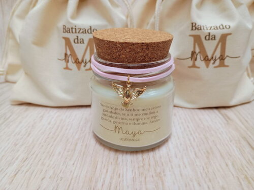 Lembrança Sacramento Vela Aromática 100g com Pingente