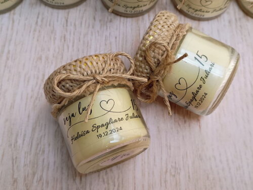 Lembrancinha 15 Anos Vela Aromática 40g Rústica