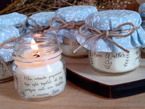 Lembrancinha Vela Aromática 40g Personalizada