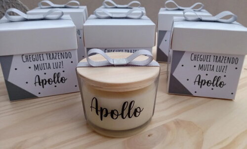 Vela Aromática 100g Personalizada com Caixa Personalizada