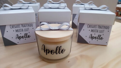 Vela Aromática 100g Personalizada com Caixa Personalizada