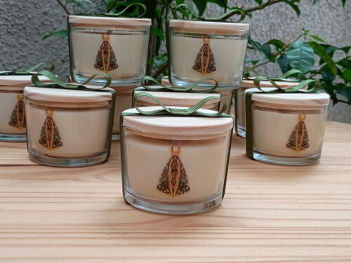 Vela Aromática 100g Personalizada N. S. Aparecida