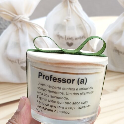 Lembrança Professores Vela Aromática 100g com Embalagem