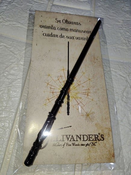 Mini Varinha Artesanal - Harry Potter (21 cm ) + Guia de varinhas