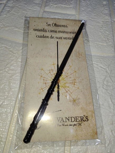 Mini Varinha Artesanal - Harry Potter (21 cm ) + Guia de varinhas