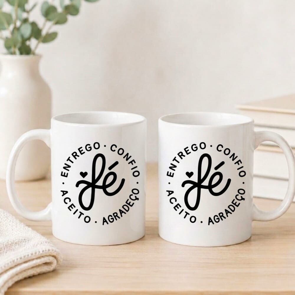 Caneca Personalizada Fé