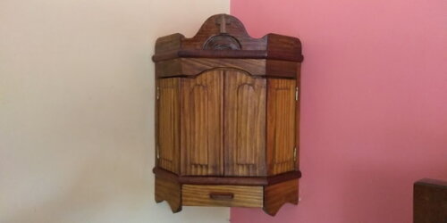 Oratório Canto de Parede com Gaveta