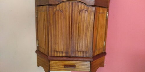 Oratório Canto de Parede com Gaveta