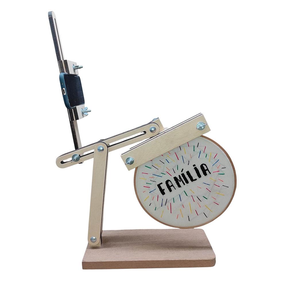 Suporte para Bastidor Articulado com apoio para celular