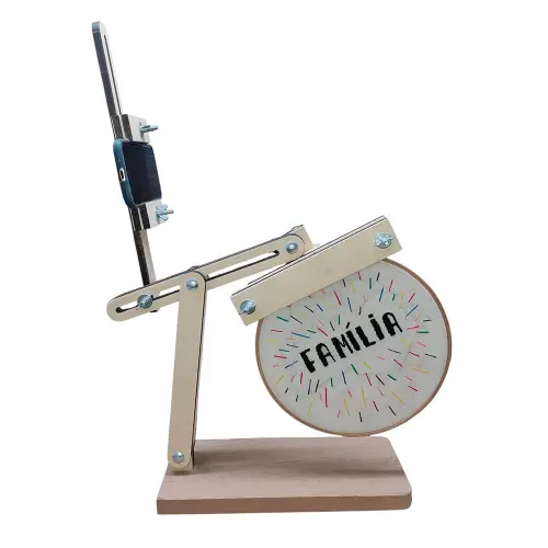 Suporte para Bastidor Articulado com apoio para celular