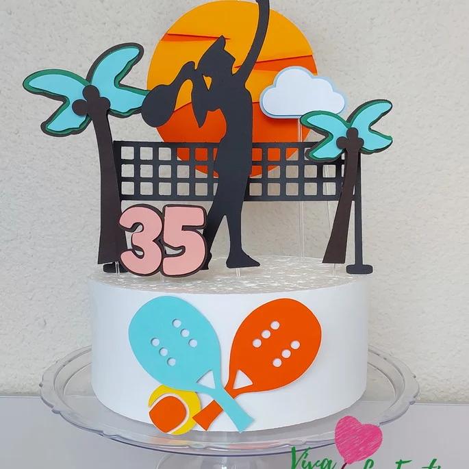 Topo de Bolo - Beach Tennis