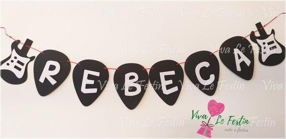 Bandeirola Guitarra bandas de rock and roll com nome e idade