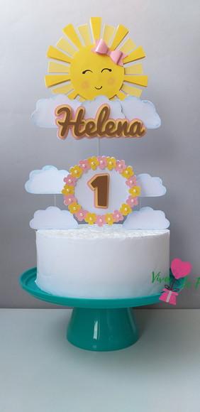 Caixa Cone Solzinho Primeira Volta ao Sol com Idade