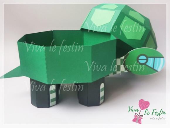 Caixa tartaruga em camada irmaos kratts laboratorio base, tortuga
