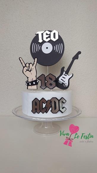 Topo de Bolo - Aacdc - Rock N Roll