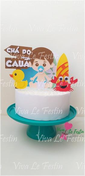 Topo de Bolo - Chá de Bebê - Surfista