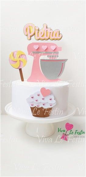 Topo de Bolo - Confeitaria