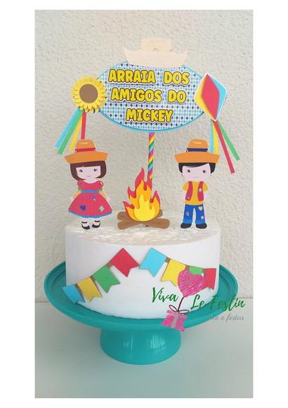Topo de Bolo - Festa Junina