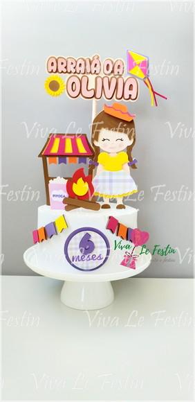 Topo de Bolo - Festa Junina