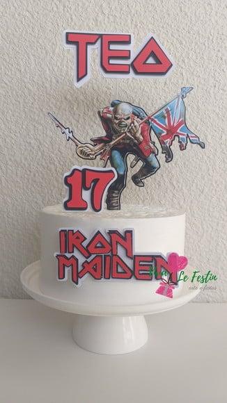Topo de Bolo - Iron Maiden - Rock N Roll