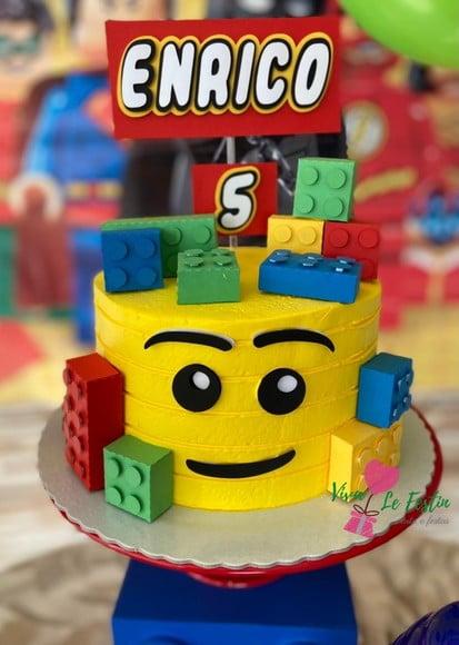 Topo de Bolo - Lego